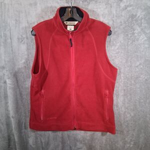 Columbia Women's Sapphire Sky Full Zip Fleece Vest Sz Large